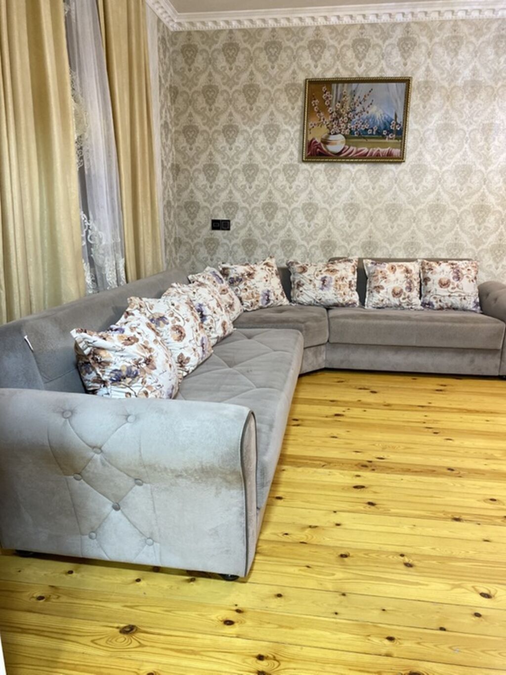 Künc divan, Yeni, Açılan, Bazalı, Vеlur parça, Pulsuz çatdırılma — Divanlər, Digah