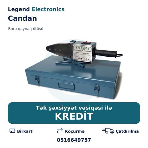 Elan başlığı: Qaynaq aparatı Candan, 200 V Elan mətni: Candan boru — Bakı