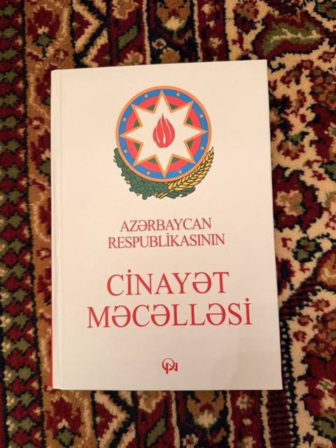 Məhsul: “Azərbaycan Respublikasının Cinayət Məcəlləsi” (kitab) — Gəncə