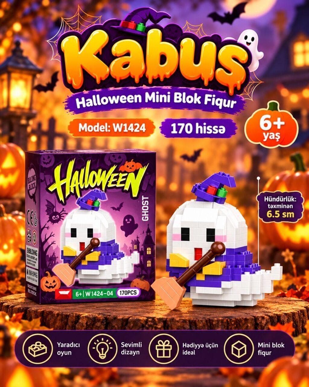 Lelebrother Halloween Mini Blok Dəsti – Model: W1424 6 fərqli model — Konstruktorlar, Bakı (7)
