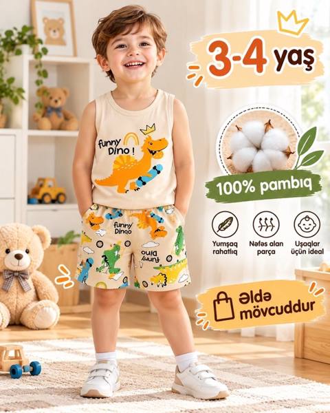 Uşaq dəsti, Oğlan üçün, 3 - 4 yaş — Bakı