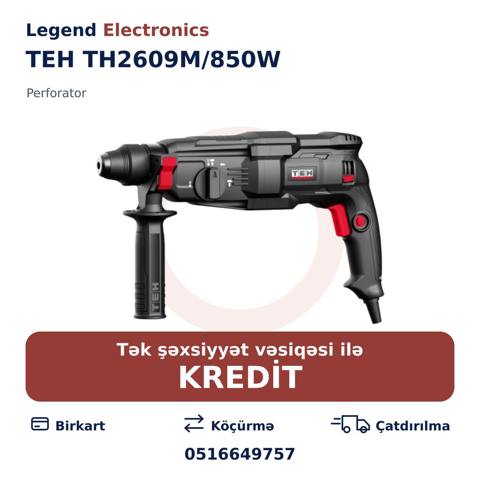 Elan başlığı: Perforator TEH TH2609M/850W Perforator TEH TH2609M/850W — Elektr asboblar