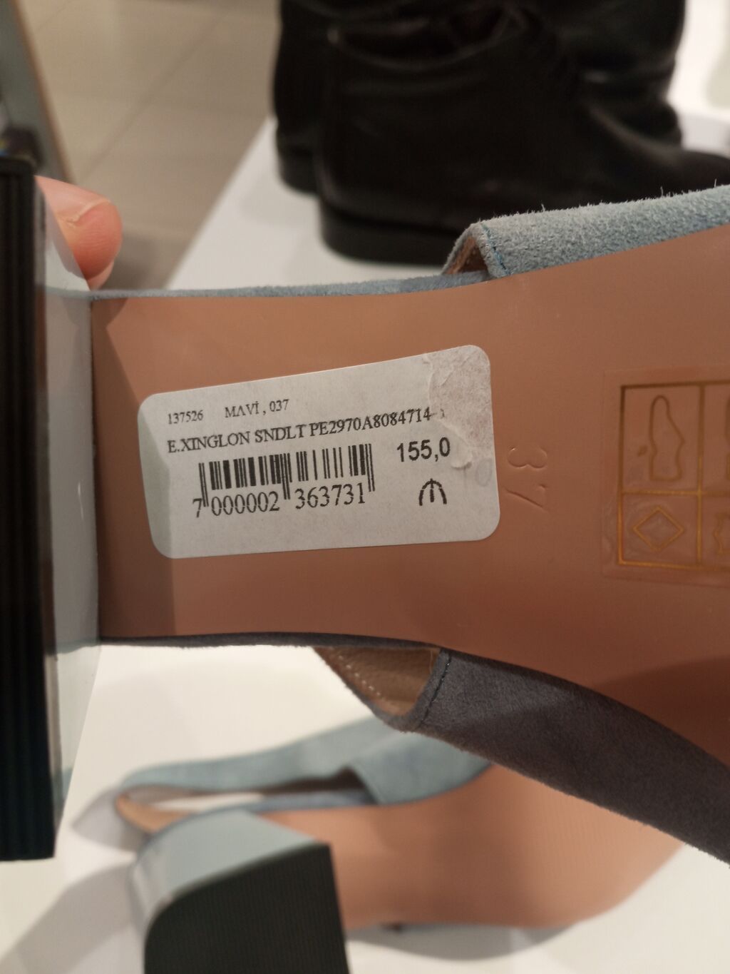 Ölçü: 37, rəng - Mavi, Yeni — Sandal, Bakı (4)