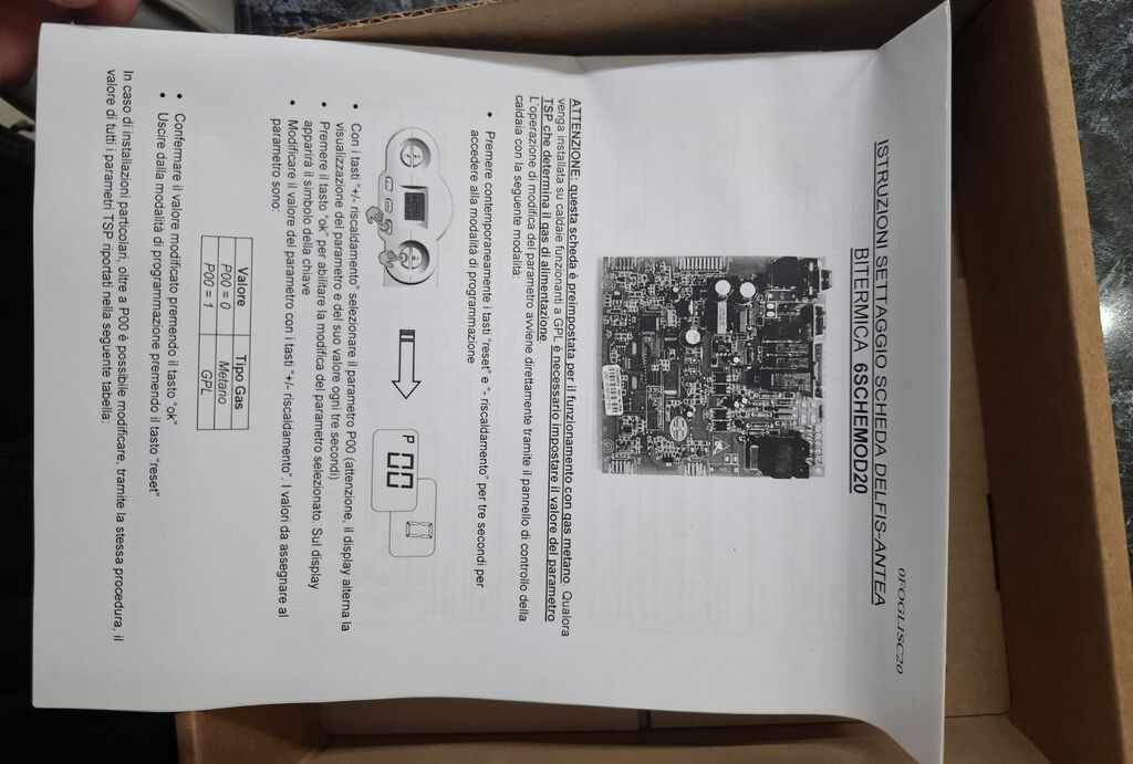 Fondital orijinal ehtiyat hissəsi – Compact Bithermal Board Model — Kombilər, Bakı (3)