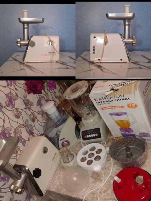Geerbas Super Grinder elektrik ətçəkən maşın ət çəkən şirə çeken ütü — Bakı