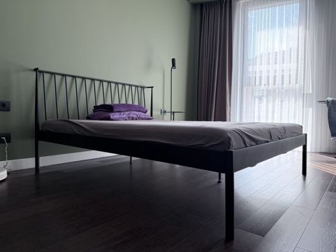 Metall çarpayı çərçivəsi – minimalist dizayn - Rəng: mat qara — 350 ₼ · Bakı · Yataqlar Metall çarpayı çərçivəsi – minimalist dizayn - Rəng: mat qara — Bakı