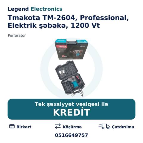 Elan başlığı: Perforator Tmakota TM-2604, Professional, Elektrik — Bakı