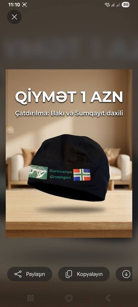 Survivalrun Groningen papağı - Rəng: qara - Material: elastik — Sumqayıt