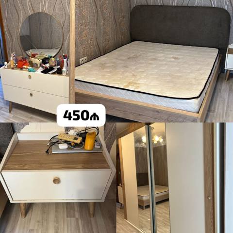 Endirim olundu Yataq dəsti satılır 450₼. Matrası var.Ünvan — ikinci el meiset satisi