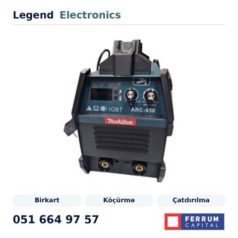 Elan başlığı: Metal qaynaq aparatı 950 E Ural Metal qaynaq aparatı — Legend Electronics