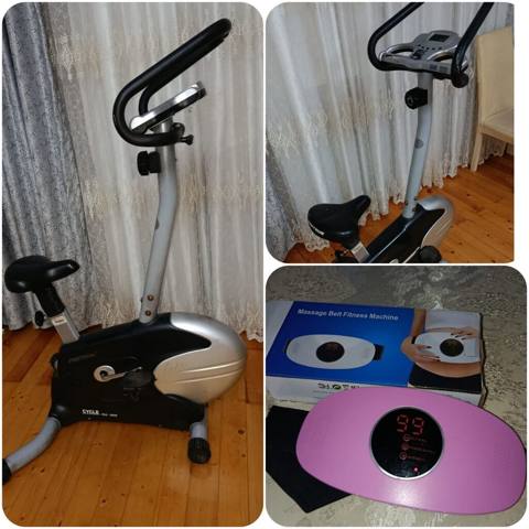 Velotrenajor, üzərində qarın masaj aparatı hədiyyə. Satılır 150 azn — 150 ₼ · Баку · Velosiped simulyatorları Velotrenajor, üzərində qarın masaj aparatı hədiyyə. Satılır 150 azn — Баку