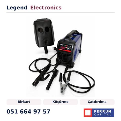 Elan başlığı: Metal qaynaq aparatı Abcy ARC-350 Metal qaynaq aparatı — Товарлар