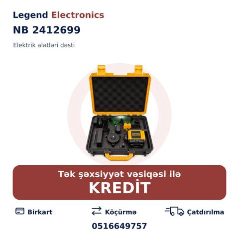 Elan başlığı: Alətlər dəsti NB 2412699 Alətlər dəsti NB 2412699 — Legend Electronics — Various tool sets