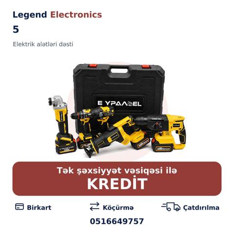 Elan başlığı: Alətlər dəsti 5 Alətlər dəsti 5 – elektrik alətləri — Legend Electronics — Various tool sets