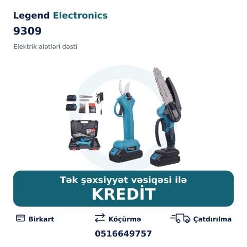 Elan başlığı: Elektrik alətlər dəsti 9309 Elektrik alətlər dəsti 9309 — სხვადასხვა ინსტრუმენტების ნაკრებები