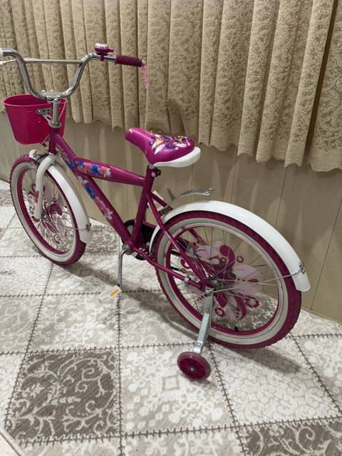 Uşaqlar üçün şık velosiped - Rəng: çəhrayı/white akssentlər, çiçək — Baku