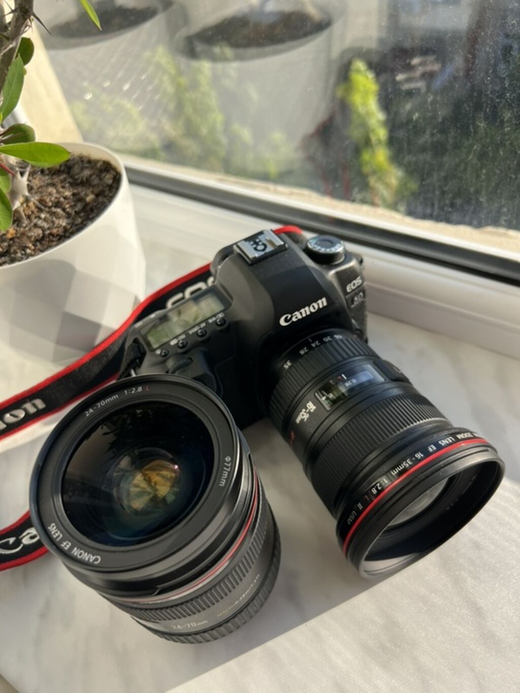 Canon EOS 5D Mark2 fotoaparat + 2 ədəd L seriyalı obyektiv ilə — Linzələr və aksesuarlar, Bakı (4)