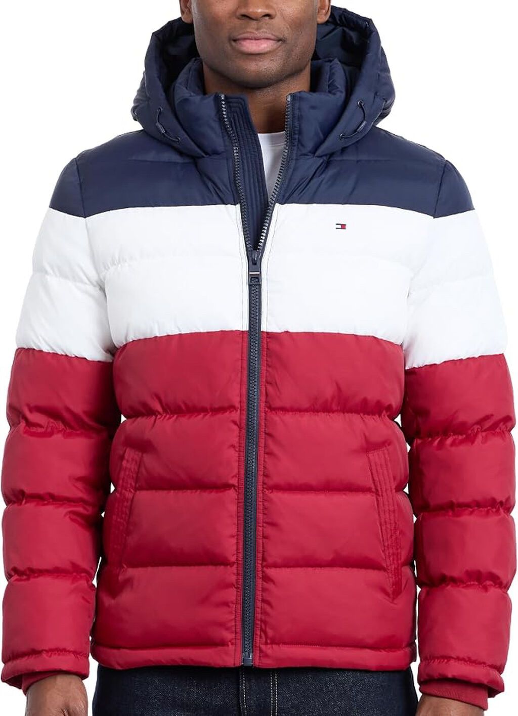 Tommy Hilfiger Men's Down Alternative Hooded Puffer Jacket (Yeni) — Kurtkalar, Bakı (2)
