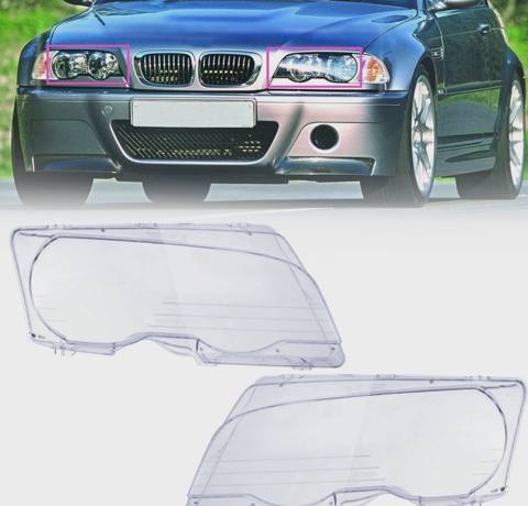 Fara şüşəsi BMW E46 Coupe 1999-2002 — 60 ₼ · Bakı · Avtomobil işığı Fara şüşəsi BMW E46 Coupe 1999-2002 — Bakı