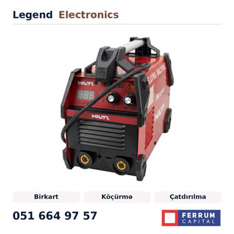Elan başlığı: Qaynaq aparatı Red 850W Qaynaq aparatı Red 850W — Elektrik alətləri