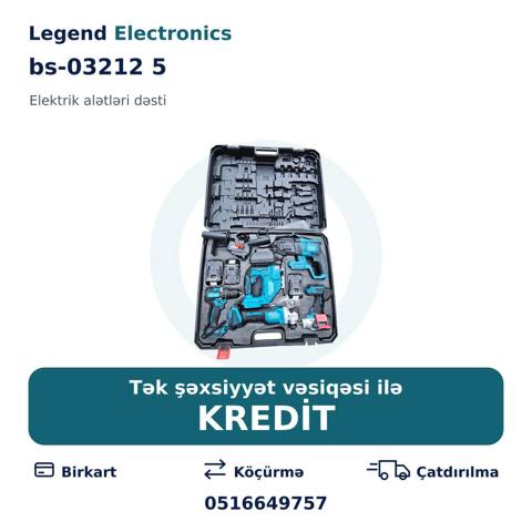 Elan başlığı: Elektrik alətlər dəsti bs-03212 5 Elektrik alətləri — Legend Electronics — Various tool sets