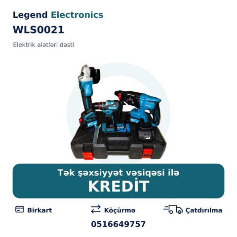 Elan başlığı: Elektrik alətlər dəsti WLS0021 Elektrik alətlər dəsti — Legend Electronics — Various tool sets