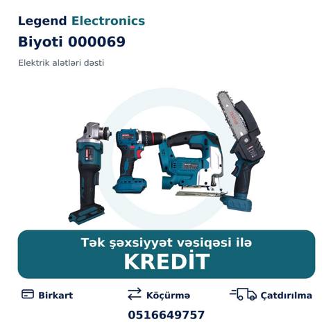 Elan başlığı: Elektrik alətlər dəsti Biyoti 000069 Elektrik alətləri — Various tool sets