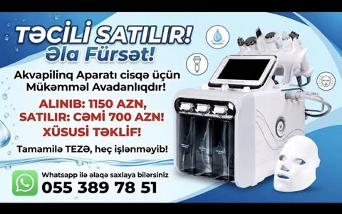 Vakuum hidropilinq, Üz üçün — 700 ₼ · Baku · Kosmetoloji və estetik aparatlar Vakuum hidropilinq, Üz üçün — Baku
