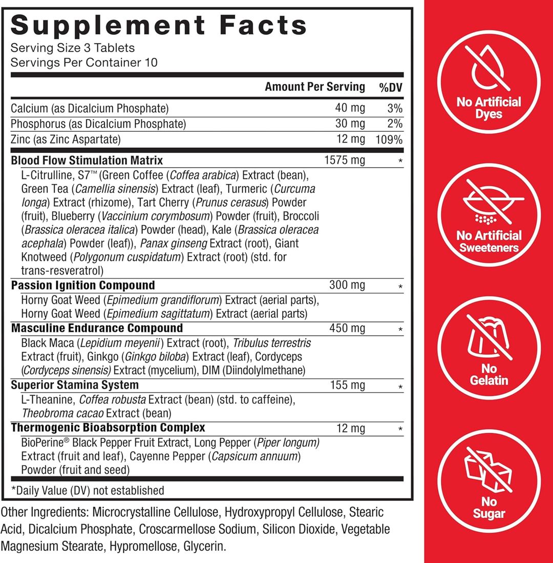 Testosteron stimulyatoru Force Factor Score XXL, 30 tablet — Mallar, Bakı (2)
