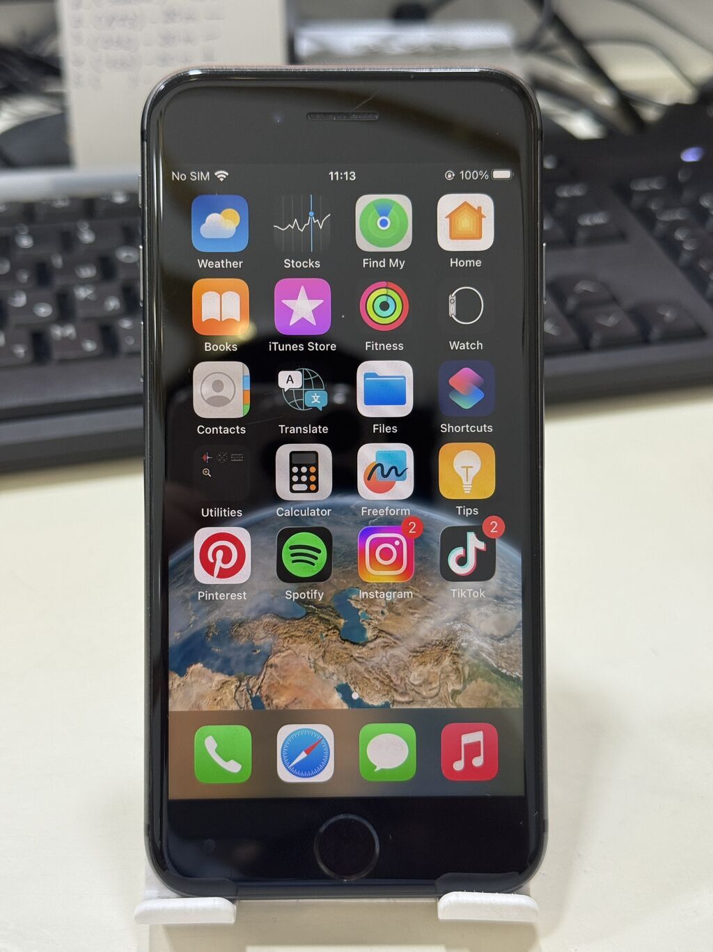 IPhone 8, 64 GB, Qara, Barmaq izi, Face ID — Apple iPhone, Bakı (6)
