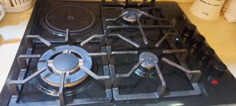 Quraşdırılan qaz/elektrik kombi plitə paneli - 4 ocaq zonası: 3 qaz — Baku