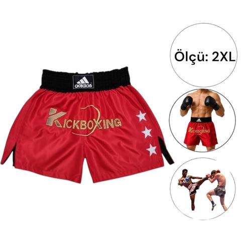 Kikboksinq üçün şort KAHN3008, qırmızı, poliester, ölçü 2XL — Кийим, бут кийим, аксессуарлар
