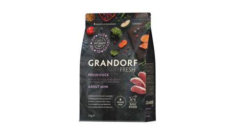 Quru yem Grandorf Fresh Duck Mini Adult, ördək əti ilə, 1 kq çəki ilə — Bakı