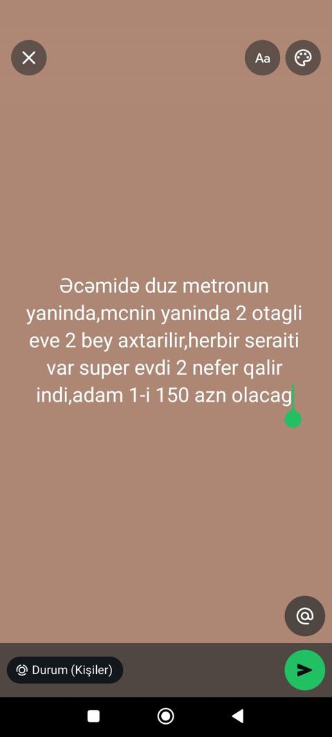 Kirayə otaq – Əcəmi metrosunun tam yanında, McDonald’s-un yaxınlığında — 150 ₼ · Bakı · Mənzil Kirayə otaq – Əcəmi metrosunun tam yanında, McDonald’s-un yaxınlığında — Bakı