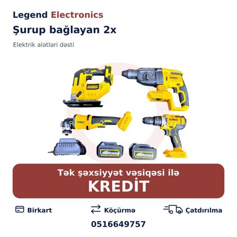 Elan başlığı: Şurup bağlayan 2x, 198V Şurup bağlayan 2x, 198V — Legend Electronics — Various tool sets