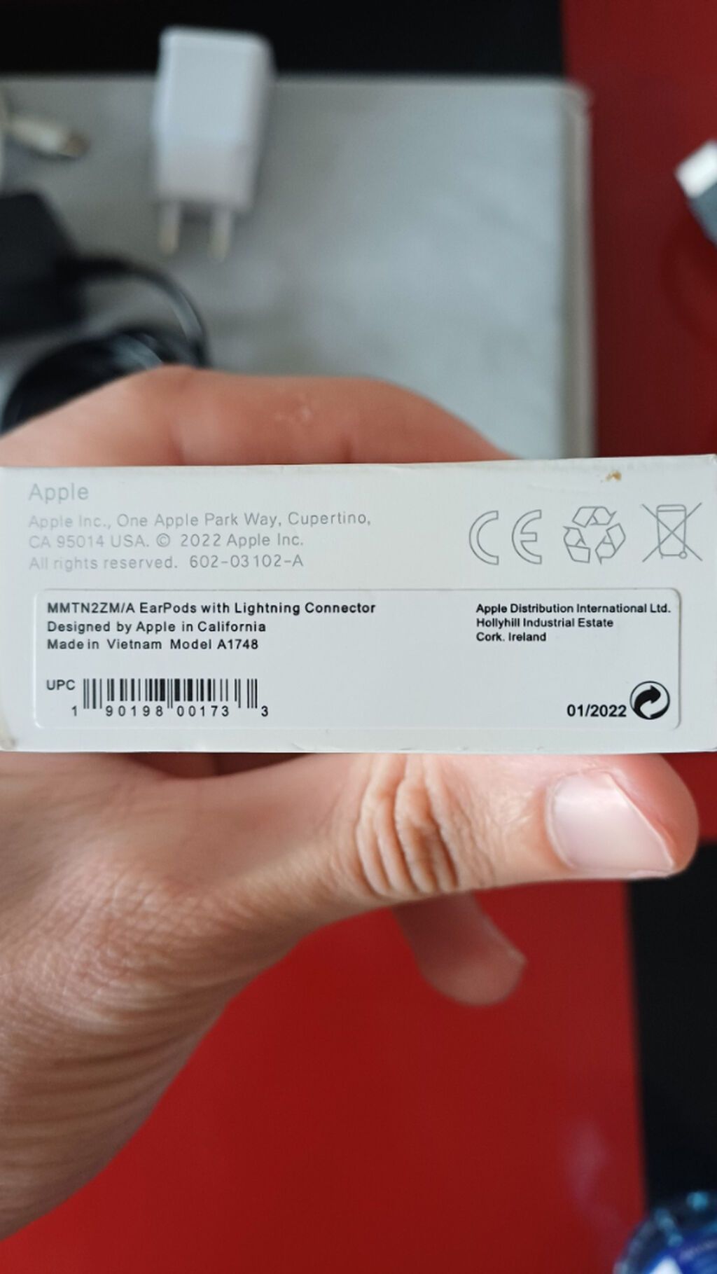Yeni Simli Qulaqcıqlar, Apple, rəng - Ağ — Qulaqcıqlar, Bakı (4)