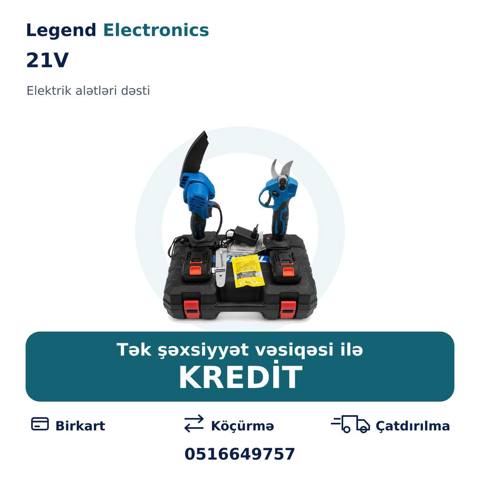 Elan başlığı: Elektrik alətlər dəsti, 21V Legend Electronics — Legend Electronics — Various tool sets