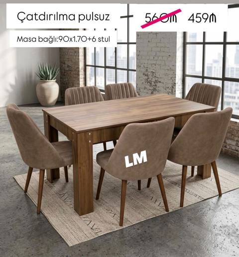 Modern yemək dəsti – masa və 6 stul - Dəst: 1 masa + 6 stul - Masa — 459 ₼ · Mehdiabad · Masalar və stullar Modern yemək dəsti – masa və 6 stul - Dəst: 1 masa + 6 stul - Masa — Mehdiabad