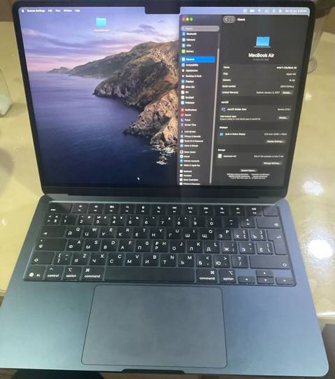 Apple MacBook Air (M4) – Midnight rəng Şəxsi istifadədə olub. Demək — ლეპტოპები და პლანშეტები