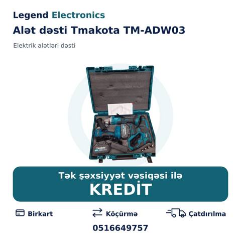 Elan başlığı: Alət dəsti Tmakota TM-ADW03 Alət dəsti Tmakota TM-ADW03 — Legend Electronics — Various tool sets