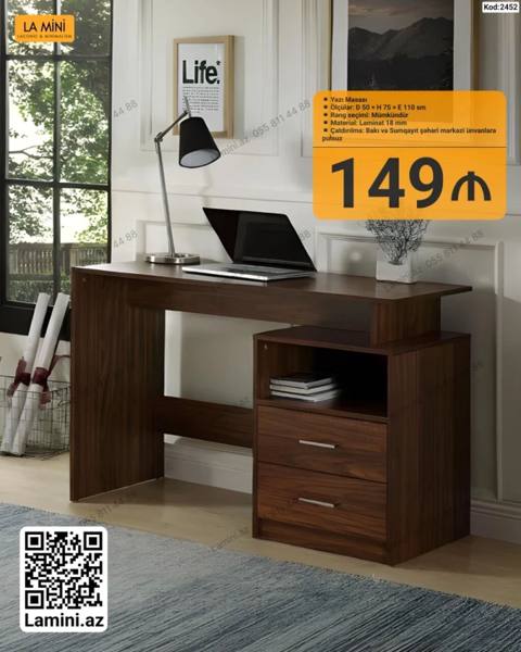 Düz masa, Stulsuz, Polkalı, Siyirməli, Sadə laminat — 149 ₼ · Bakı · Kompüter masaları və kresloları Düz masa, Stulsuz, Polkalı, Siyirməli, Sadə laminat — Bakı