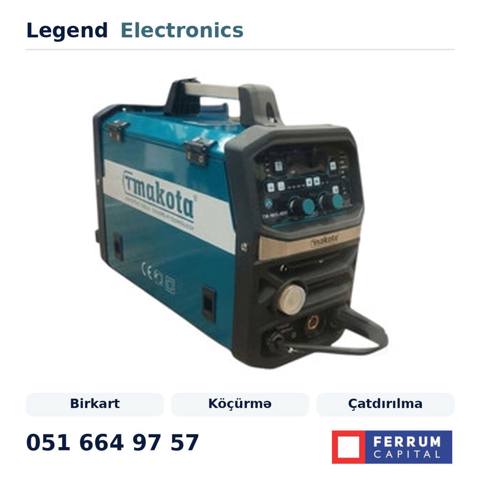 Elan başlığı: Metal qaynaq aparatı Tmakota TM-MIG600, əl ilə qövs — Legend Electronics