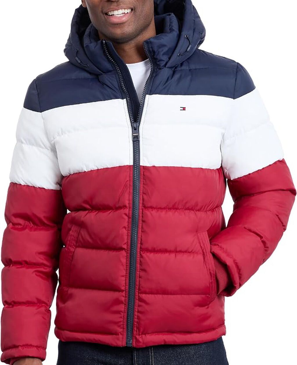 Tommy Hilfiger Men's Down Alternative Hooded Puffer Jacket (Yeni) — Kurtkalar, Bakı (6)
