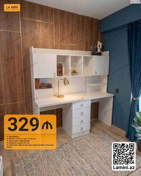 Düz masa, Stulsuz, Polkalı, Siyirməli, Sadə laminat — 329 ₼ · Bakı · Kompüter masaları və kresloları Düz masa, Stulsuz, Polkalı, Siyirməli, Sadə laminat — Bakı