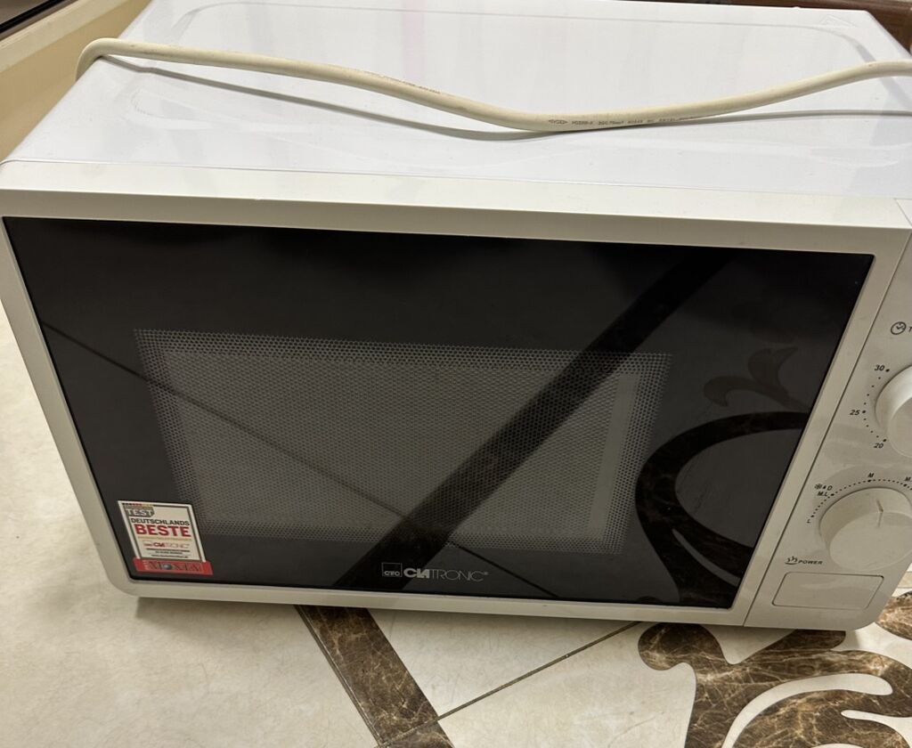 Mikrodalğalı soba Clatronic, Ayrıca dayanan, Mikrodalğalar ilə, rəng - Ağ, İşlənmiş