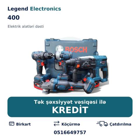 Elan başlığı: Elektrik alətlər dəsti 400 Elektrik alətləri dəsti 400 — Наборы разных инструментов
