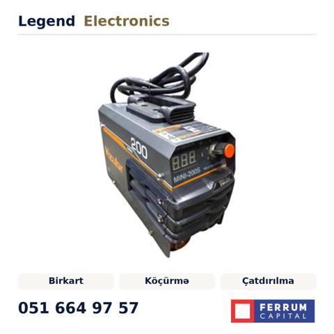 Elan başlığı: Qaynaq aparatı Kzubr MINI-200S, 220V Qaynaq aparatı — Legend Electronics — Repair & Construction