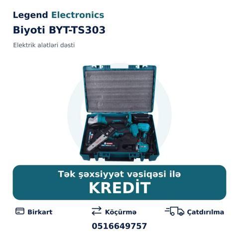 Elanın başlığı: Elektrik alətlər dəsti Biyoti BYT-TS303 Elektrik — სხვადასხვა ინსტრუმენტების ნაკრებები