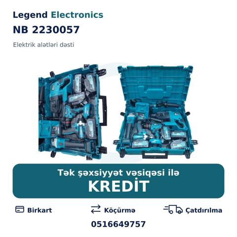 Elan başlığı: Elektrik alətlər dəsti NB 2230057 Elektrik alətlər — Электр құралдар