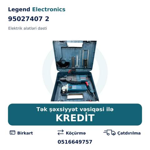 Elan başlığı: Elektrik alətlər dəsti 95027407 2 Elektrik alətləri — Power tools